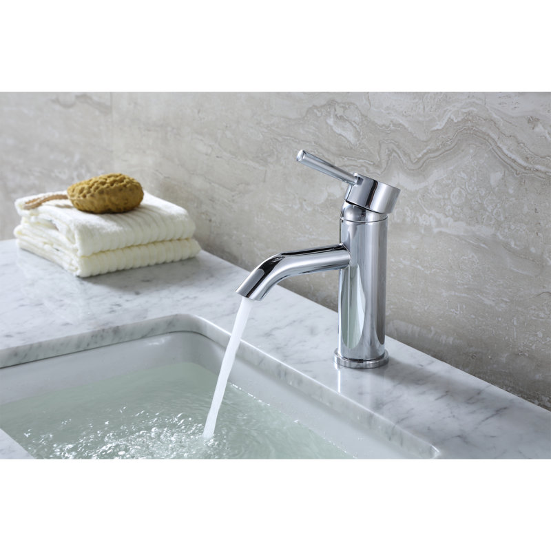 Luxier Single Hole Bathroom Faucet with Drain Assembly & Reviews Wayfair